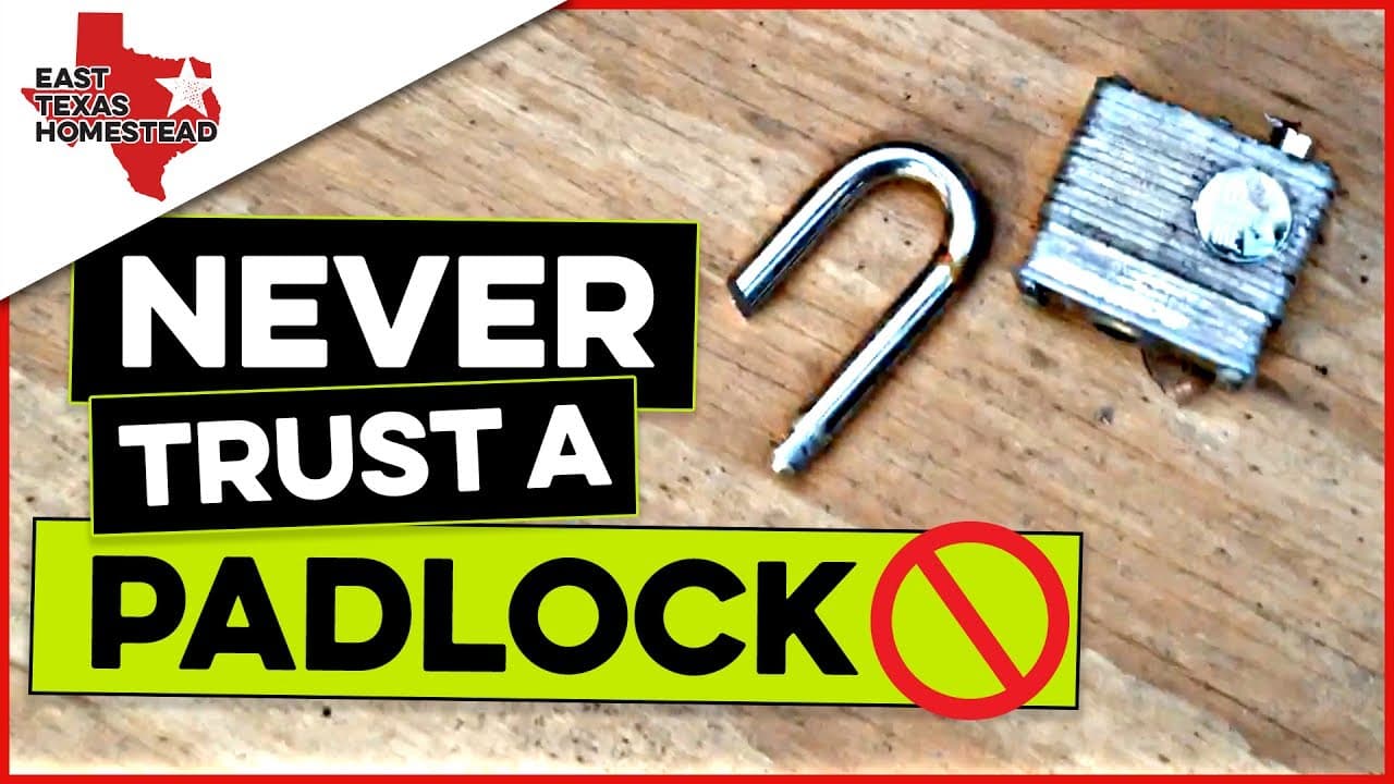 video thumbnail for never trust a master lock padlock.