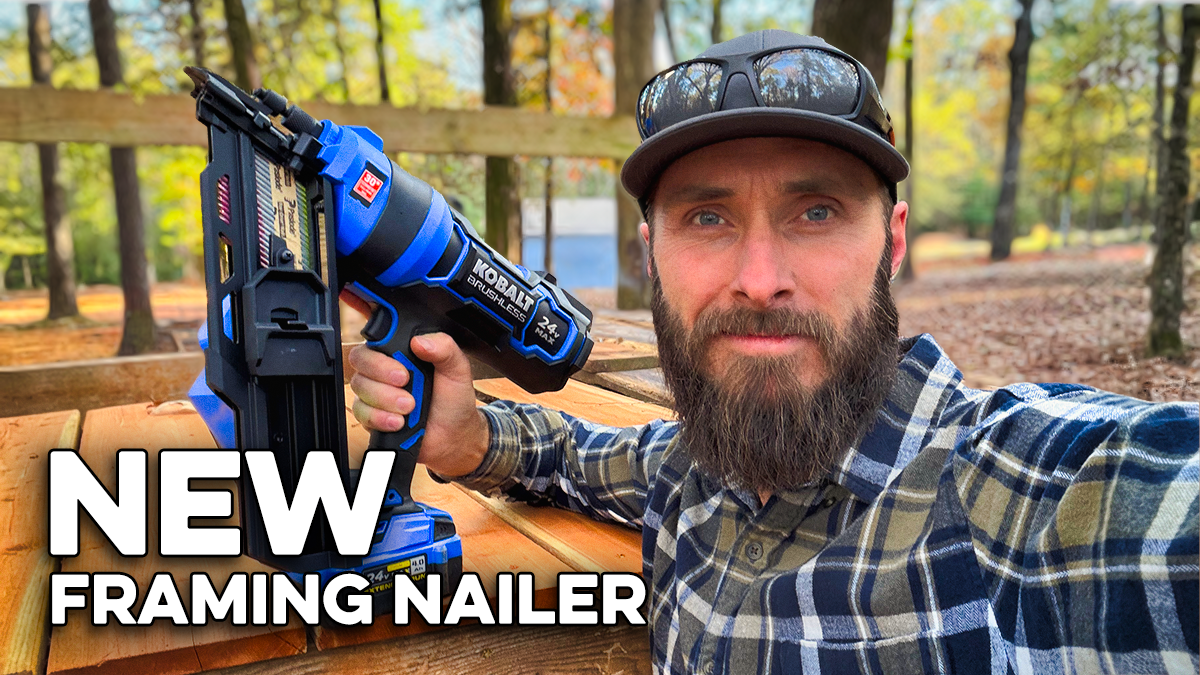 Featured image for “Kobalt Framing Nailer Review: 24V XTR 30° Cordless Framing Nailer”
