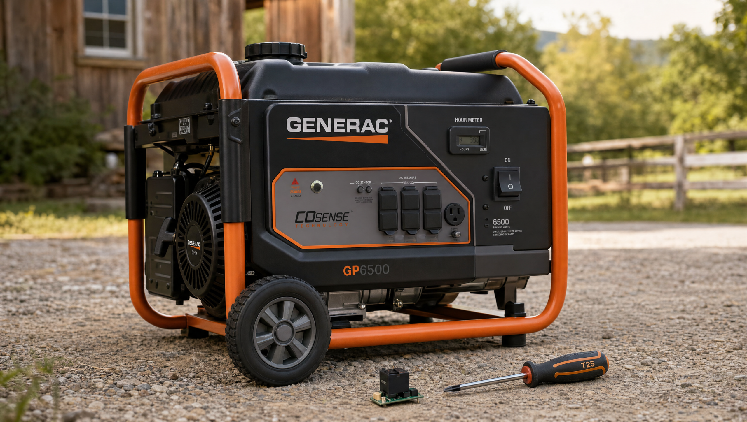 Featured image for “Generac Generator Starts But Won’t Stay Running? COSense Fix (GB6500)”